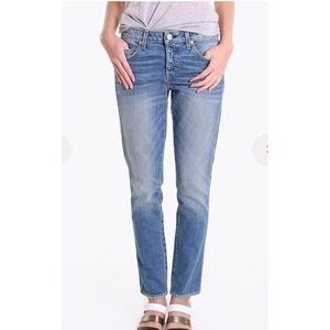 AMO Denim Tomboy Yours Truly Straight Leg Jeans Blue Size 25 Made in USA